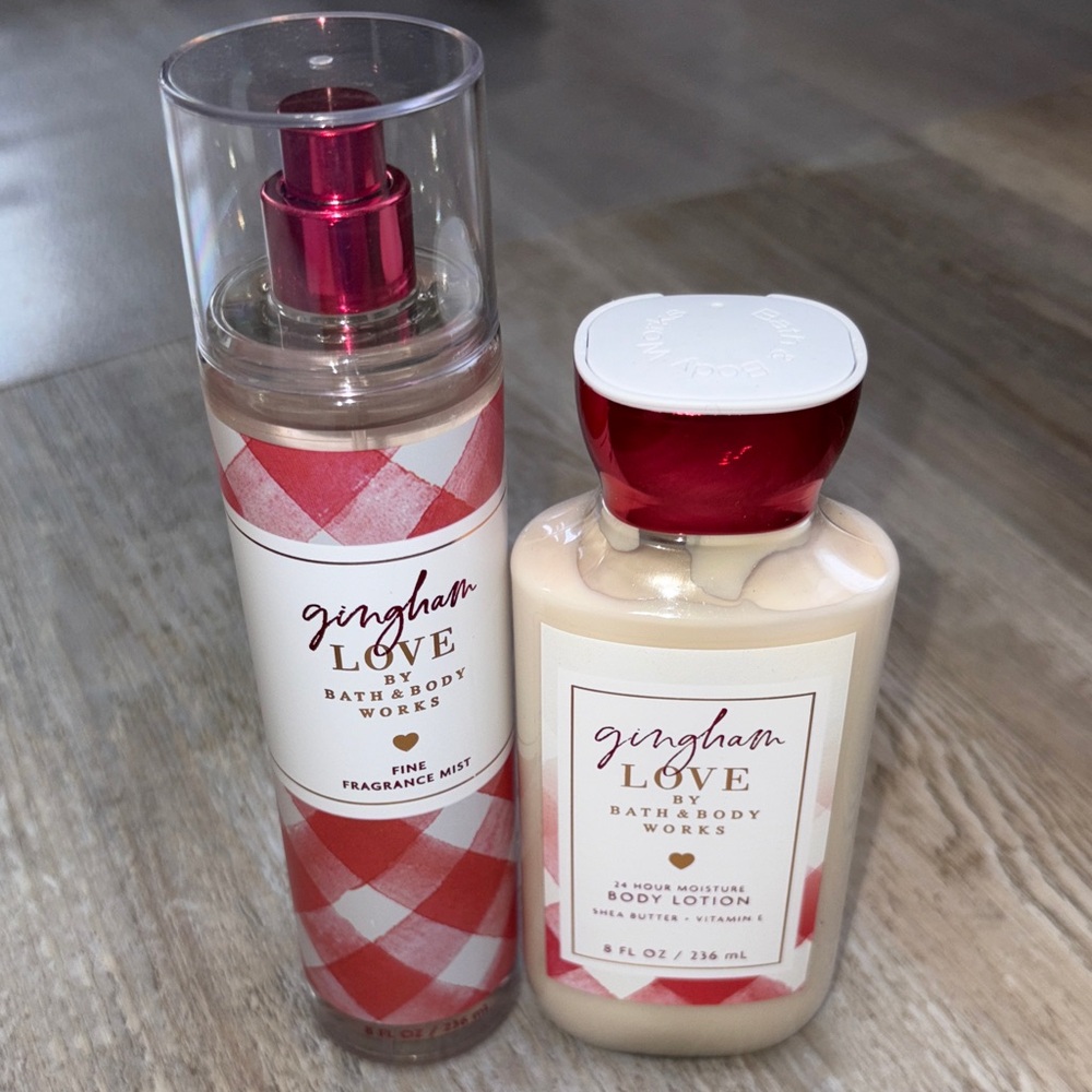 Bath and body works gingham love collection